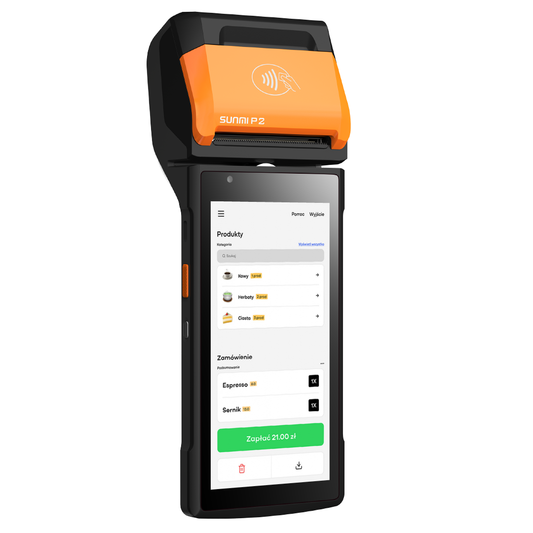 Kasoterminal nomee P2 - najem – Kasa fiskalna, terminal płatniczy, system sprzedażowy
